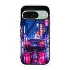 Neon Midnight Drift Tokyo Rain Google Pixel 9 Case