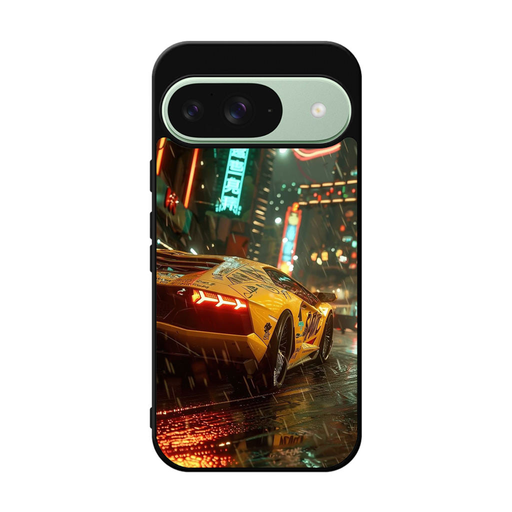 Night Drift Thunder Neon Streets Google Pixel 9 Case