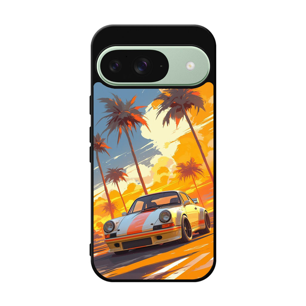 Turbo Dreams in Neon Palms Google Pixel 9 Case