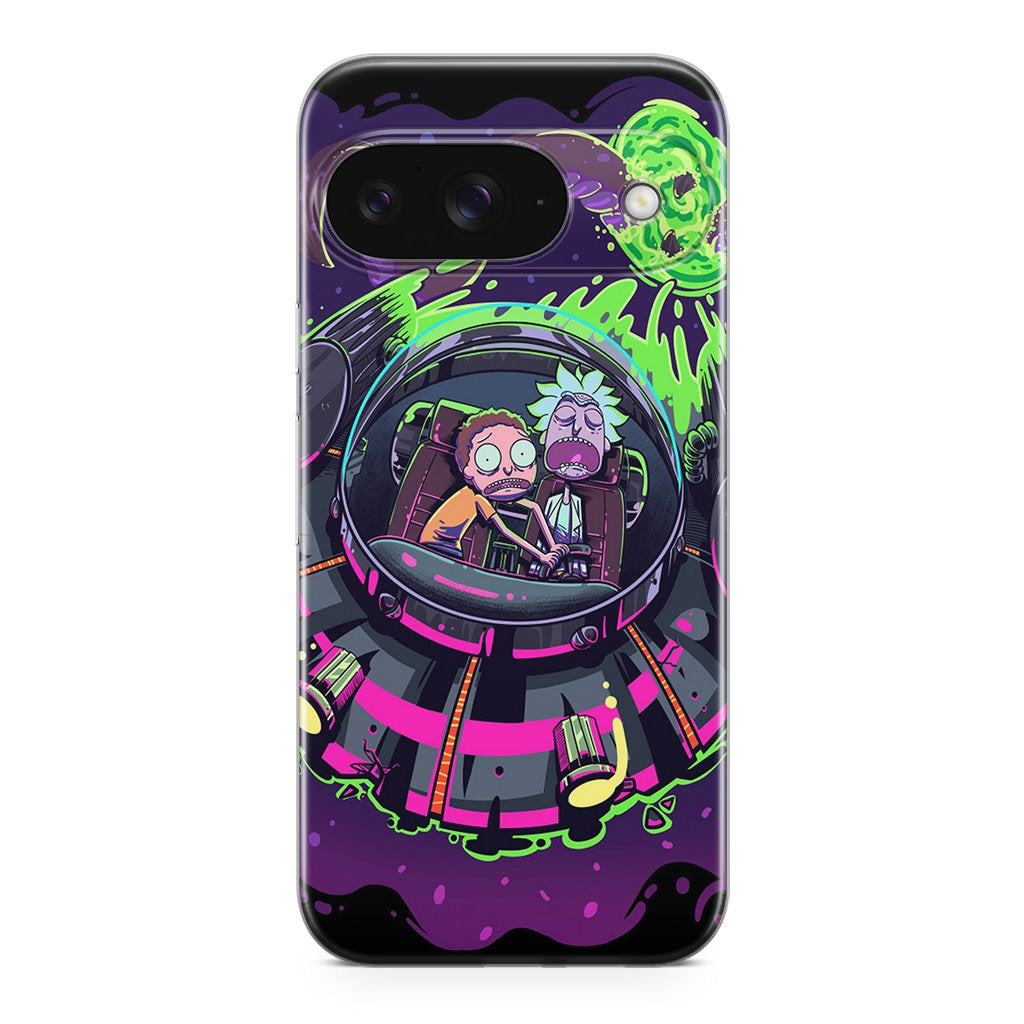 Rick And Morty Spaceship Google Pixel 9 Case