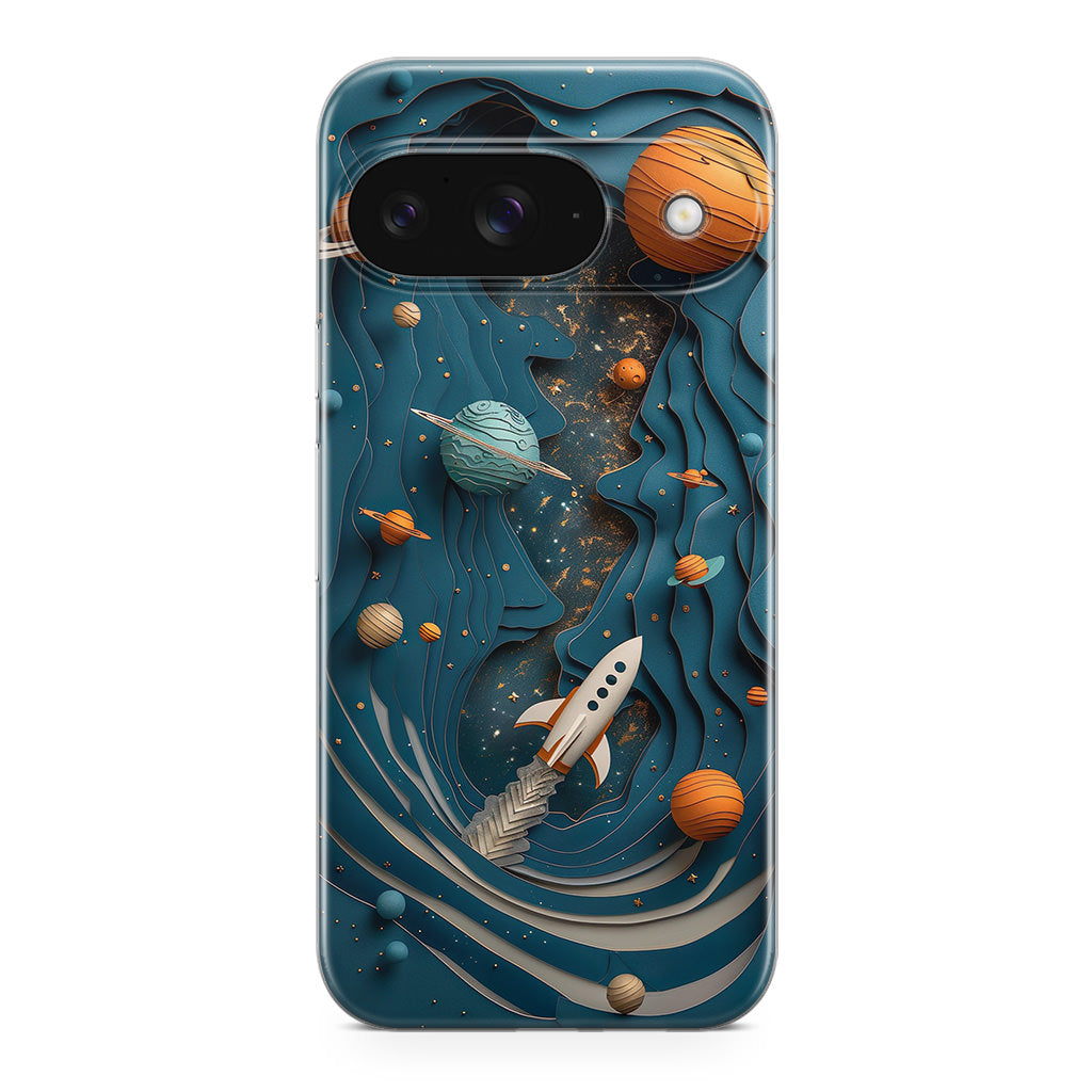 Cardboard Cosmos Google Pixel 9 Case