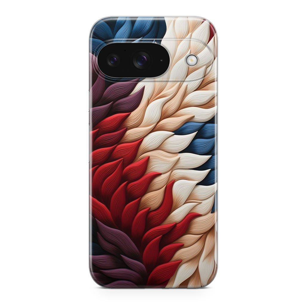 Colorful Feathers Art Google Pixel 9 Case