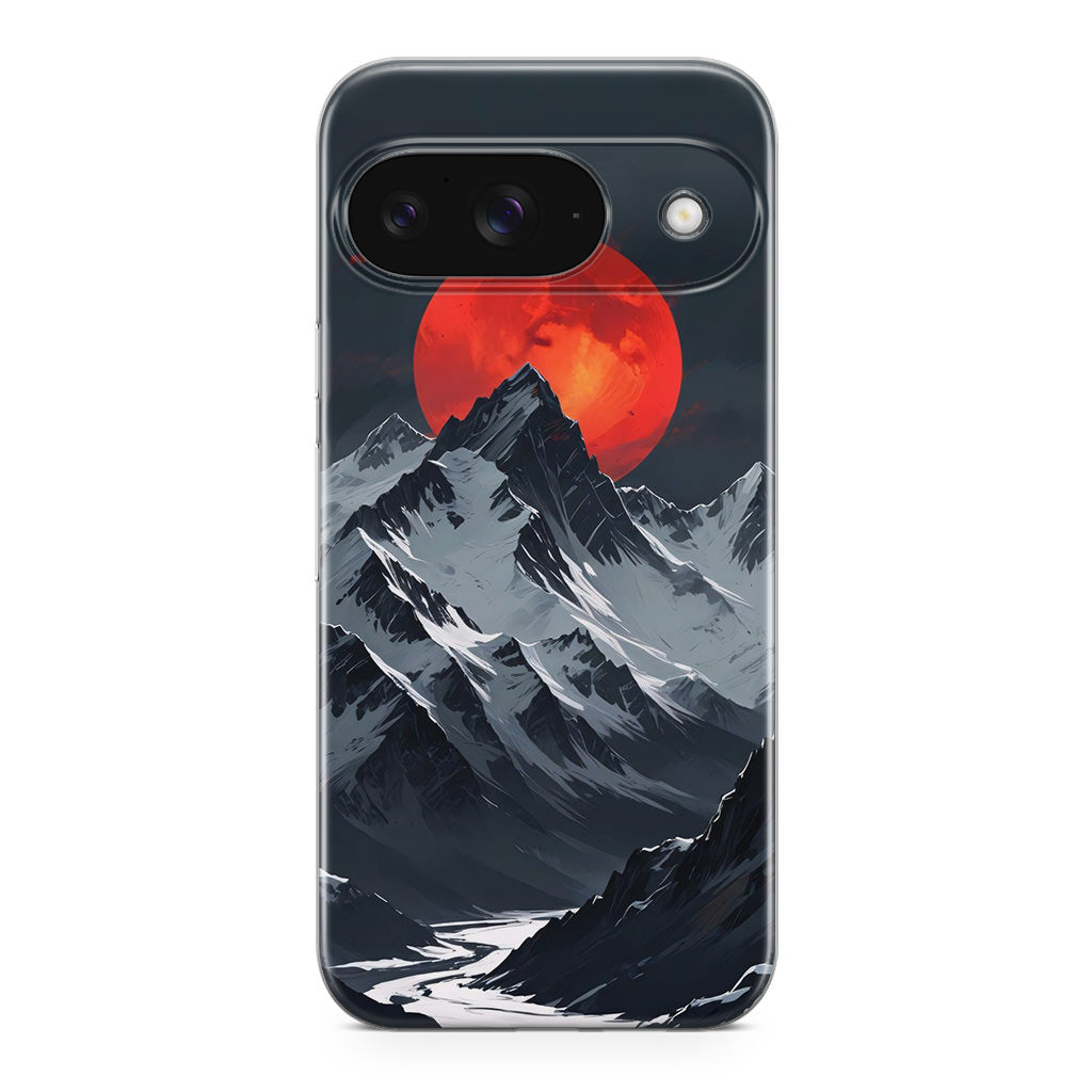 Crimson Eclipse The Mountain Google Pixel 9 Case