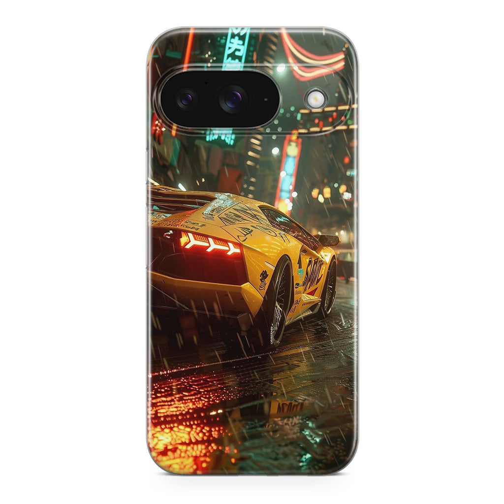 Night Drift Thunder Neon Streets Google Pixel 9 Case
