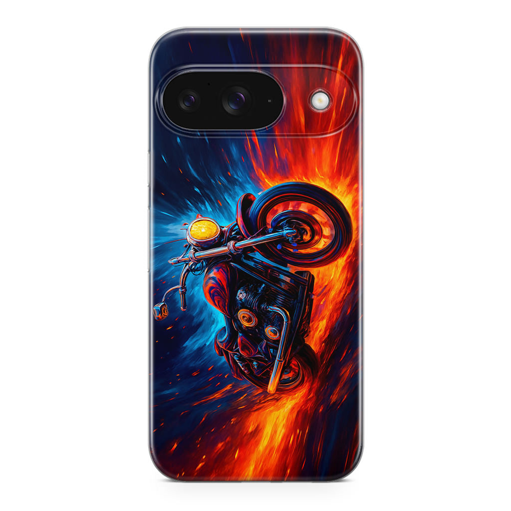 Ride Through Fire and Ice Google Pixel 9 Case