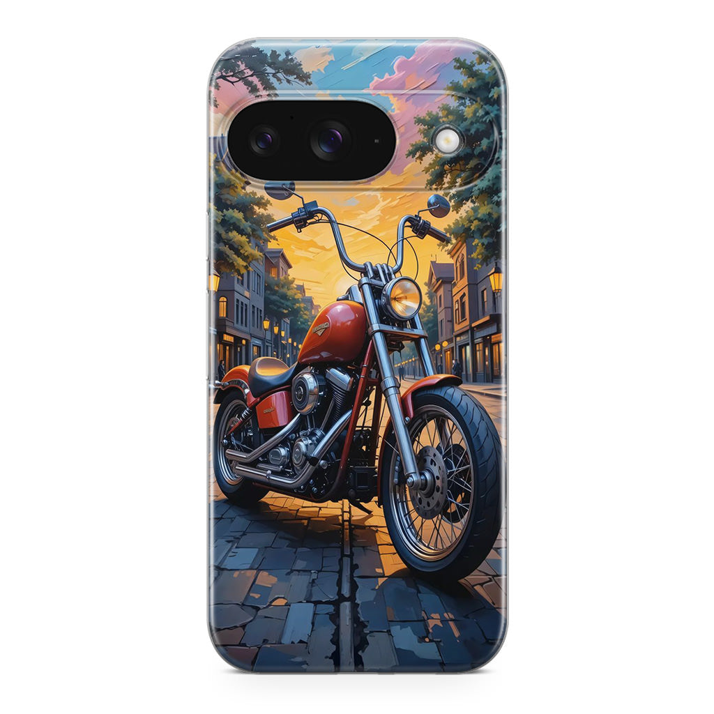 Sunset Thunder Ride Into the Glow Google Pixel 9 Case