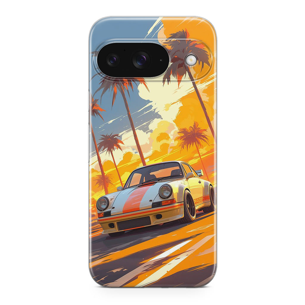 Turbo Dreams in Neon Palms Google Pixel 9 Case
