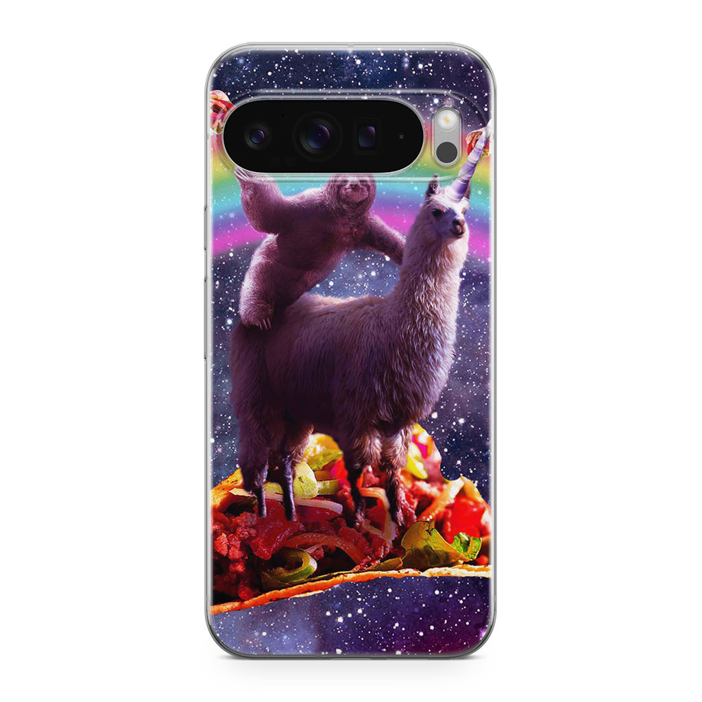 LLama And Sloth On Space Google Pixel 9 Pro / Pixel 9 Pro XL Case