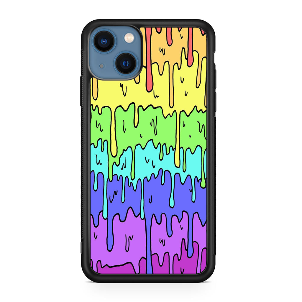 Pastel Kawaii Melting Rainbow iPhone 13 / 13 mini Case