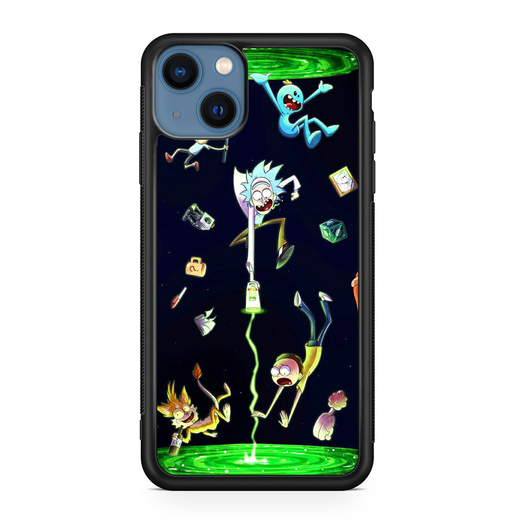 Rick And Morty Portal Fall iPhone 13 / 13 mini Case