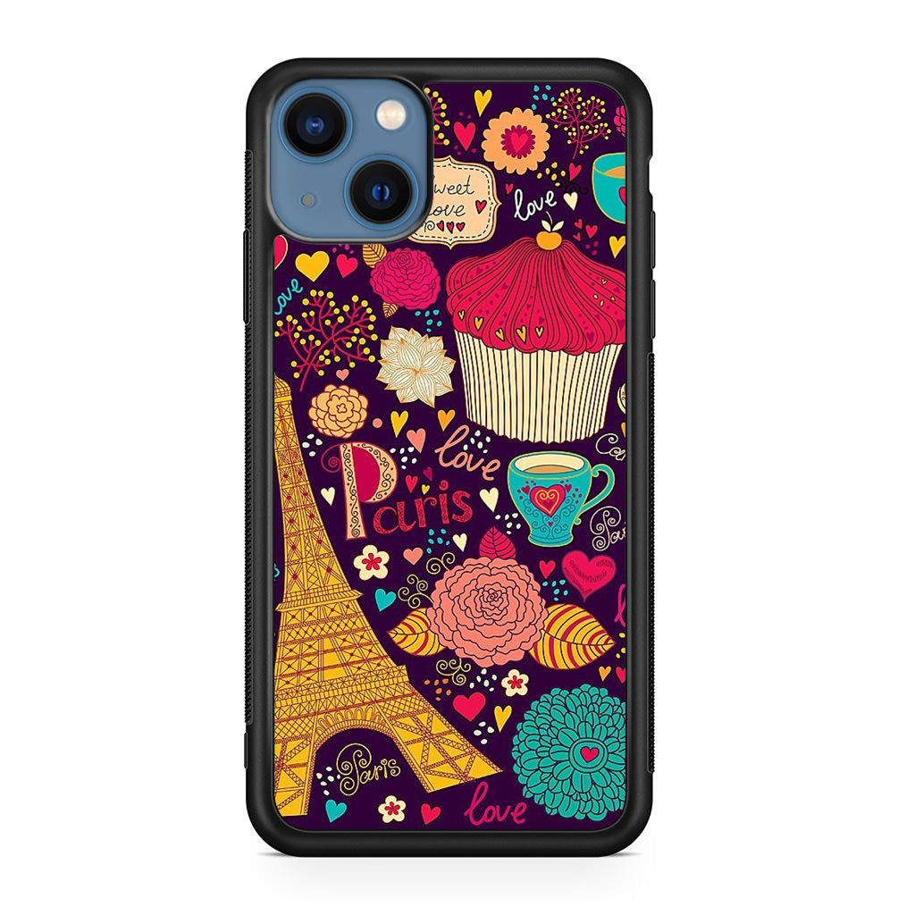 Vintage Love In Paris iPhone 13 / 13 mini Case