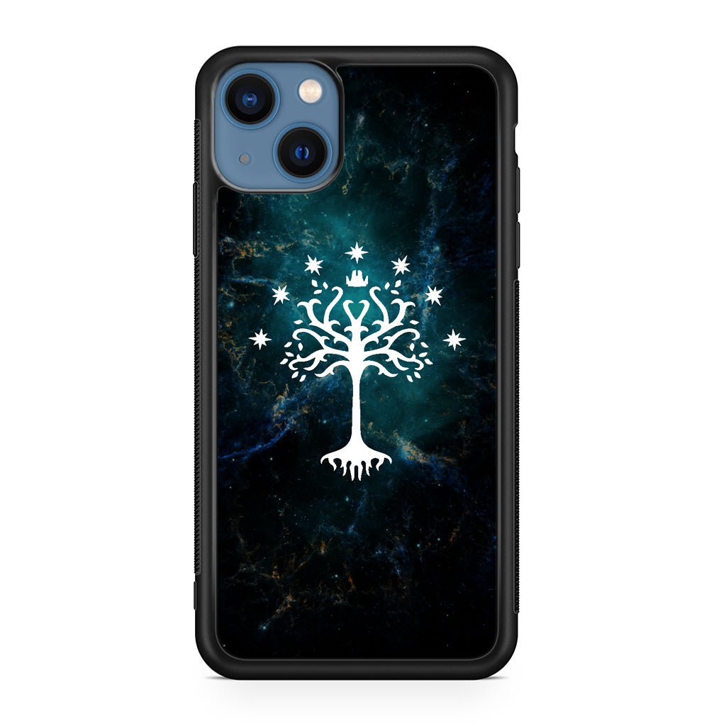 White Tree Of Gondor In Space Nebula iPhone 13 / 13 mini Case