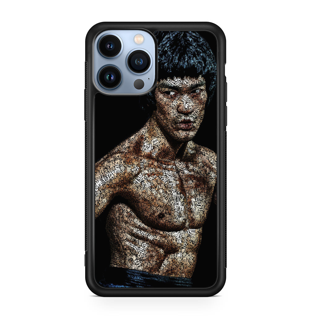 Bruce Lee Typograph iPhone 13 Pro / 13 Pro Max Case