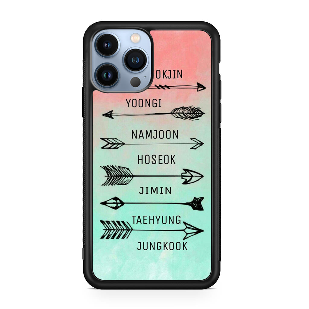 BTS Members Name iPhone 13 Pro / 13 Pro Max Case
