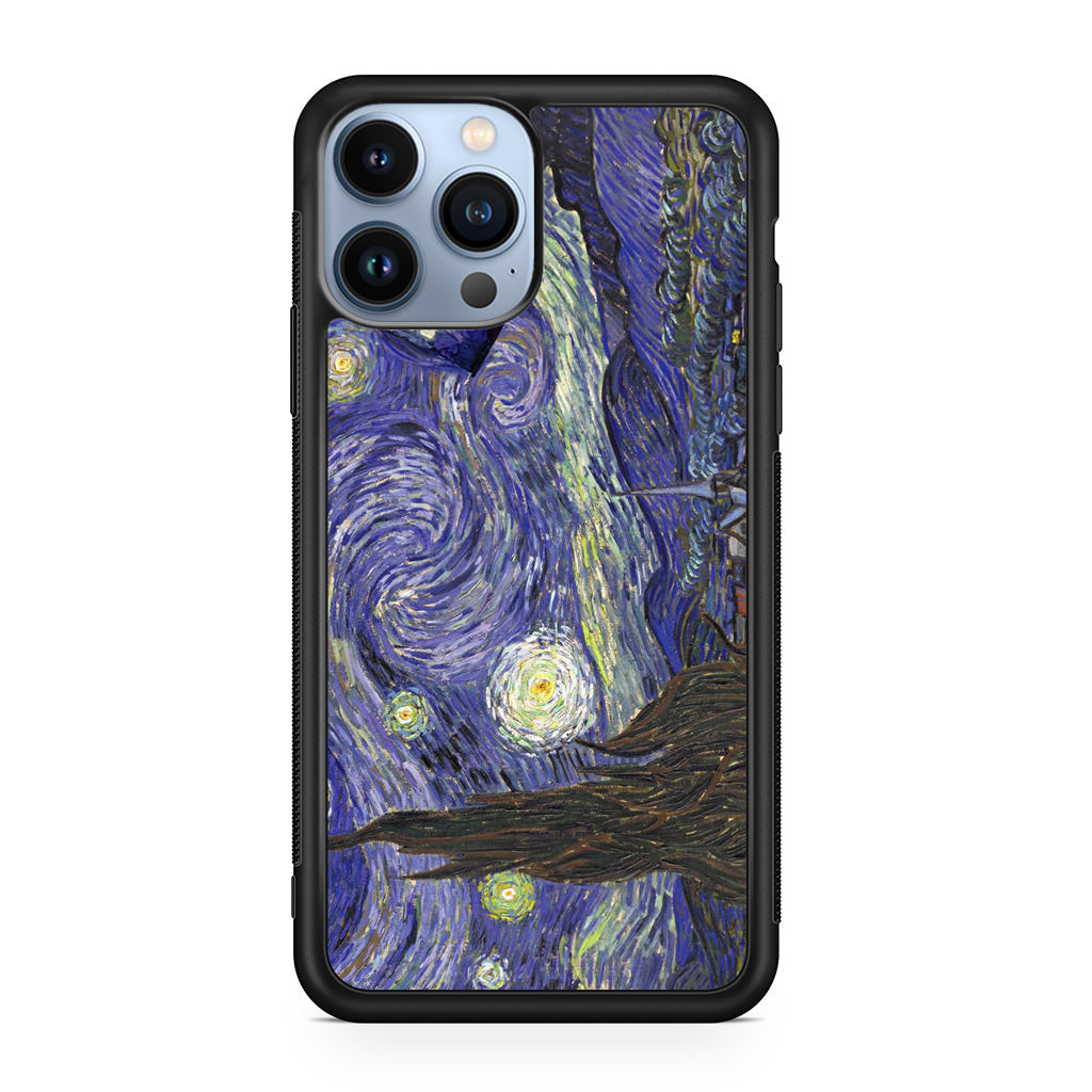 Dr Who Tardis In Van Gogh Starry Night iPhone 13 Pro / 13 Pro Max Case