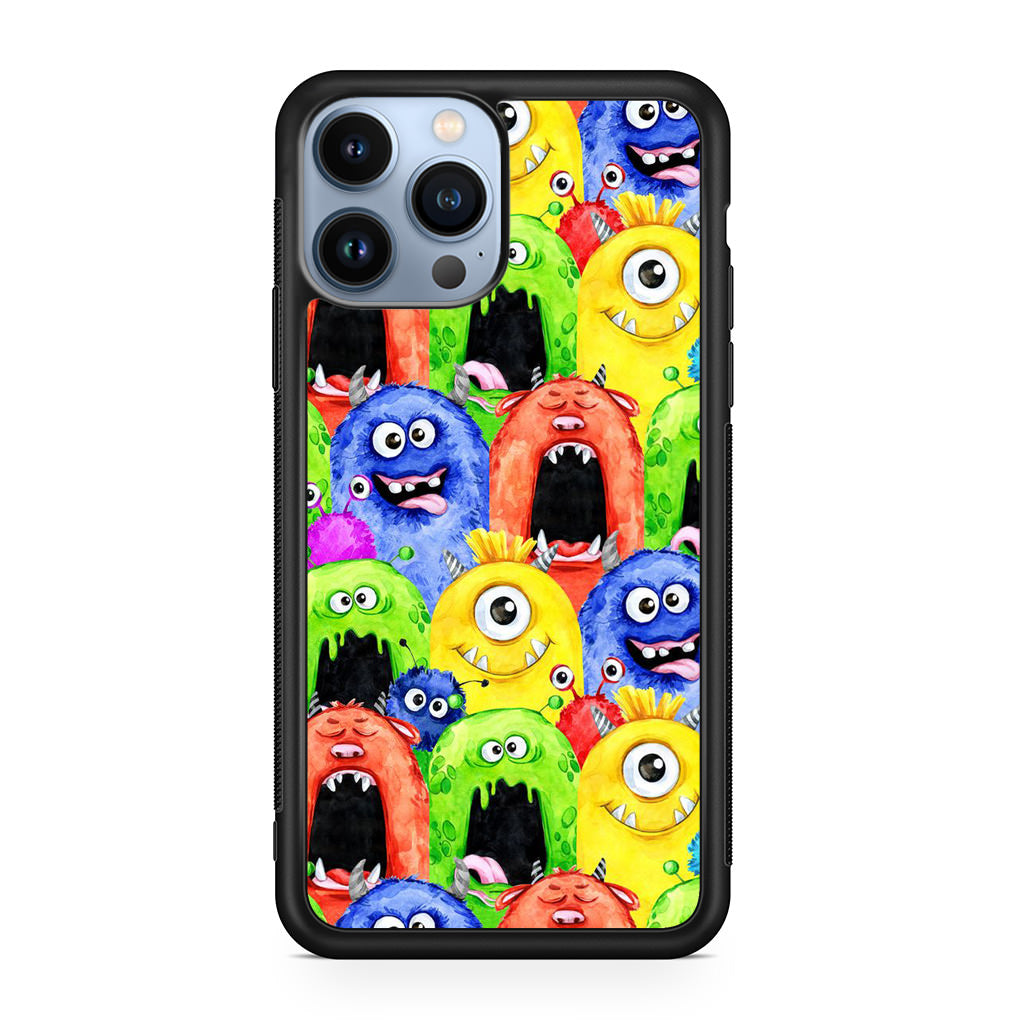 Monster Watercolor Art iPhone 13 Pro / 13 Pro Max Case