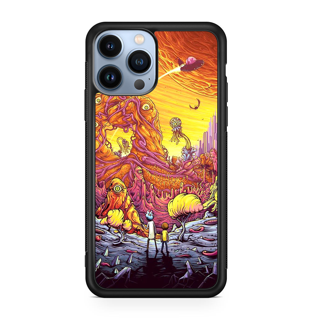 Rick And Morty Alien Planet iPhone 13 Pro / 13 Pro Max Case