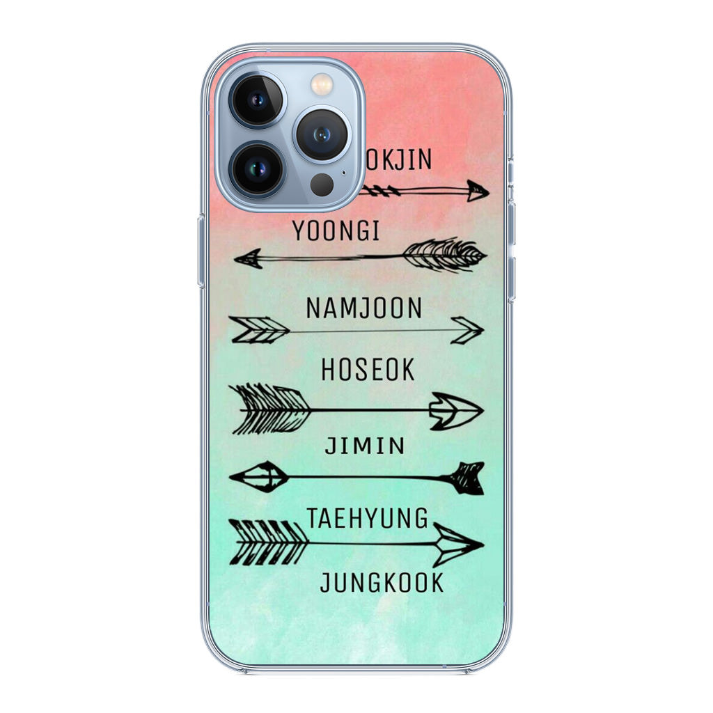 BTS Members Name iPhone 13 Pro / 13 Pro Max Case