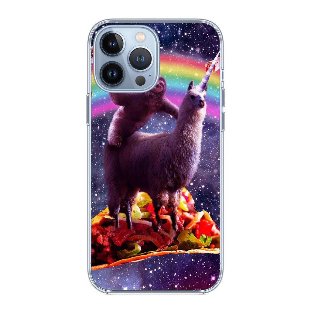 LLama And Sloth On Space iPhone 13 Pro / 13 Pro Max Case