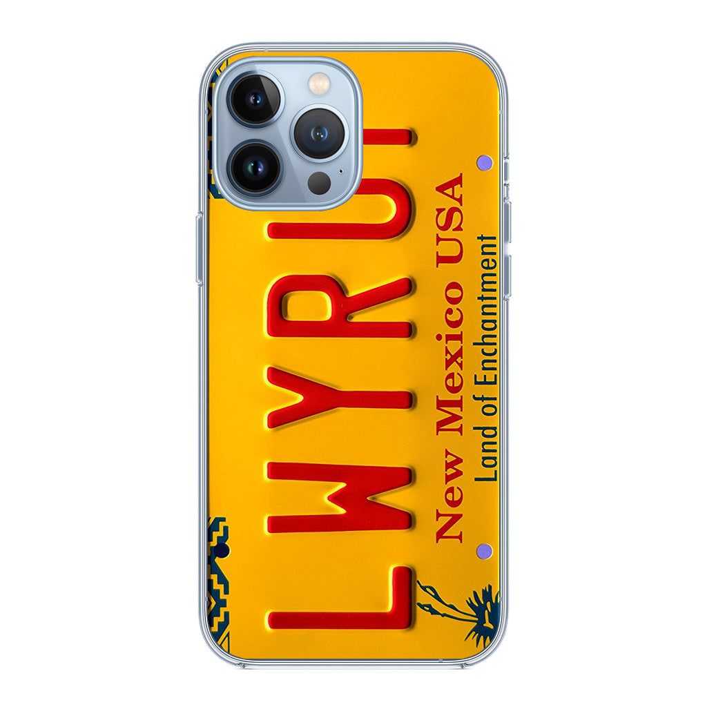 LWYRUP License Plate iPhone 13 Pro / 13 Pro Max Case