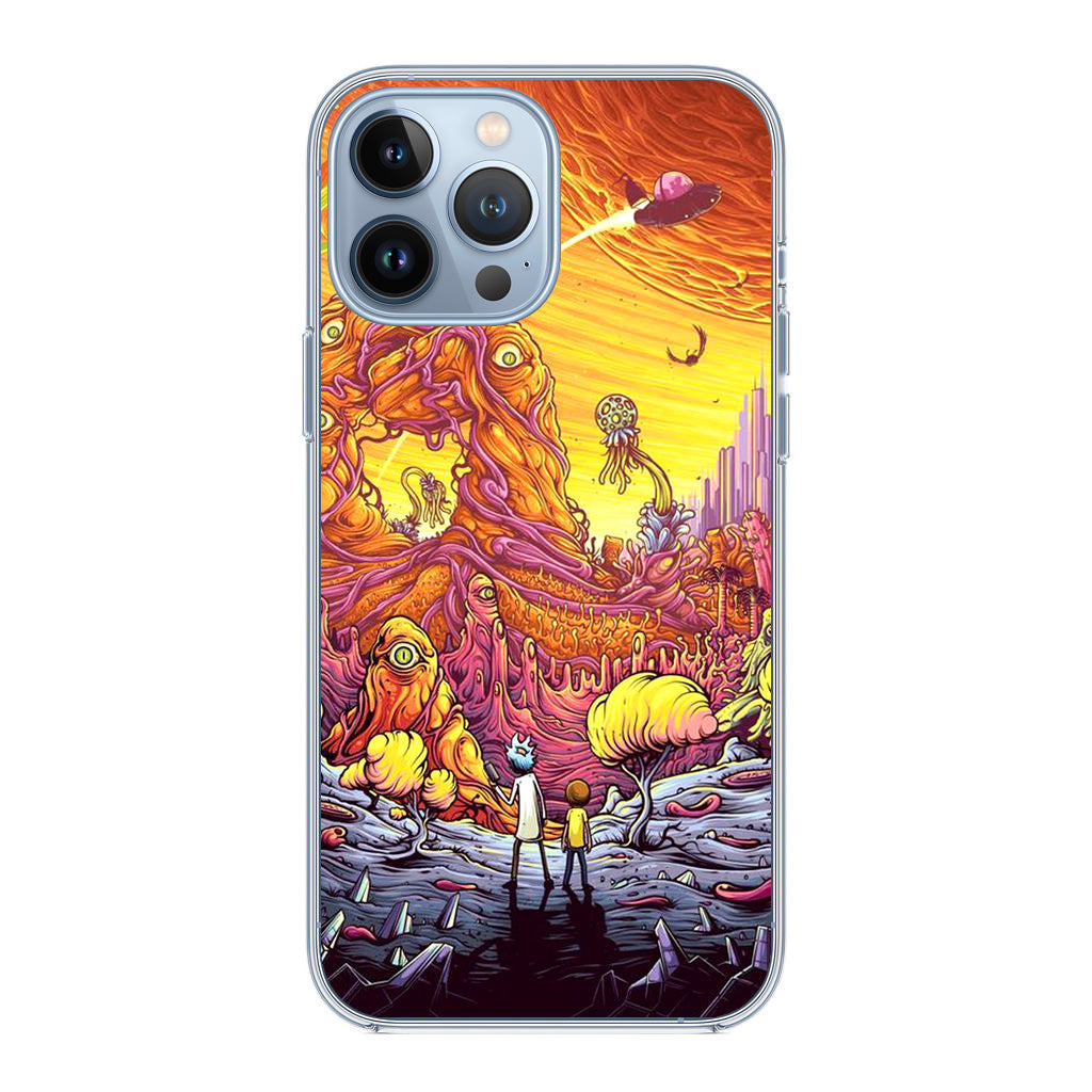 Rick And Morty Alien Planet iPhone 13 Pro / 13 Pro Max Case
