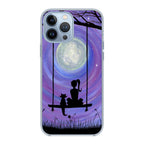 Girl Cat and Moon iPhone 13 Pro / 13 Pro Max Case