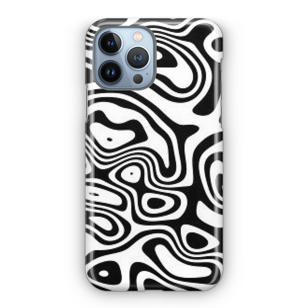 Abstract Black and White Background iPhone 13 Pro / 13 Pro Max Case