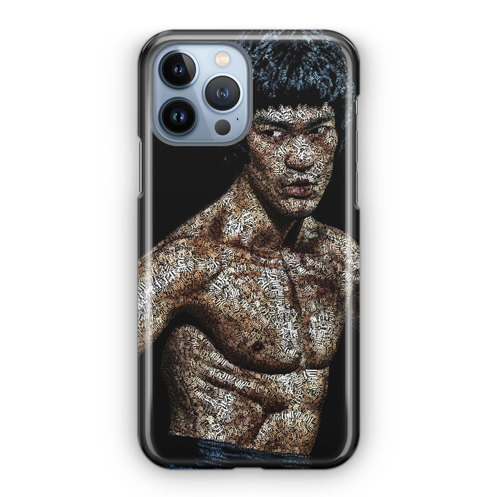 Bruce Lee Typograph iPhone 13 Pro / 13 Pro Max Case