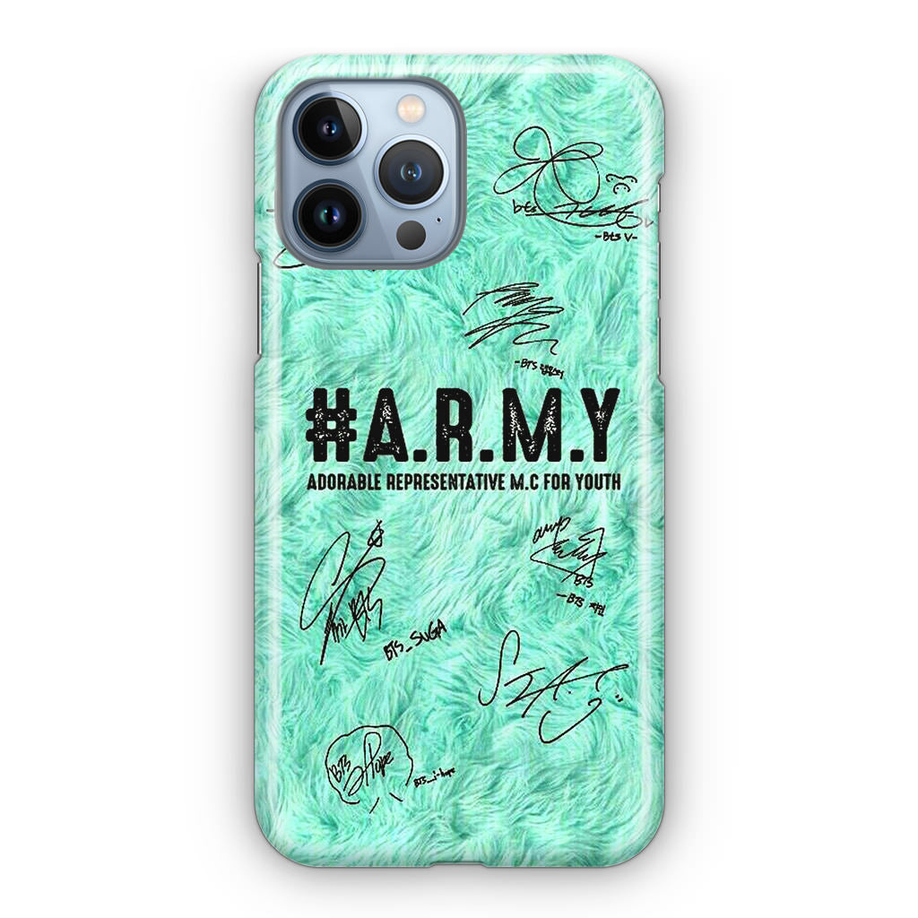BTS Army Signature iPhone 13 Pro / 13 Pro Max Case
