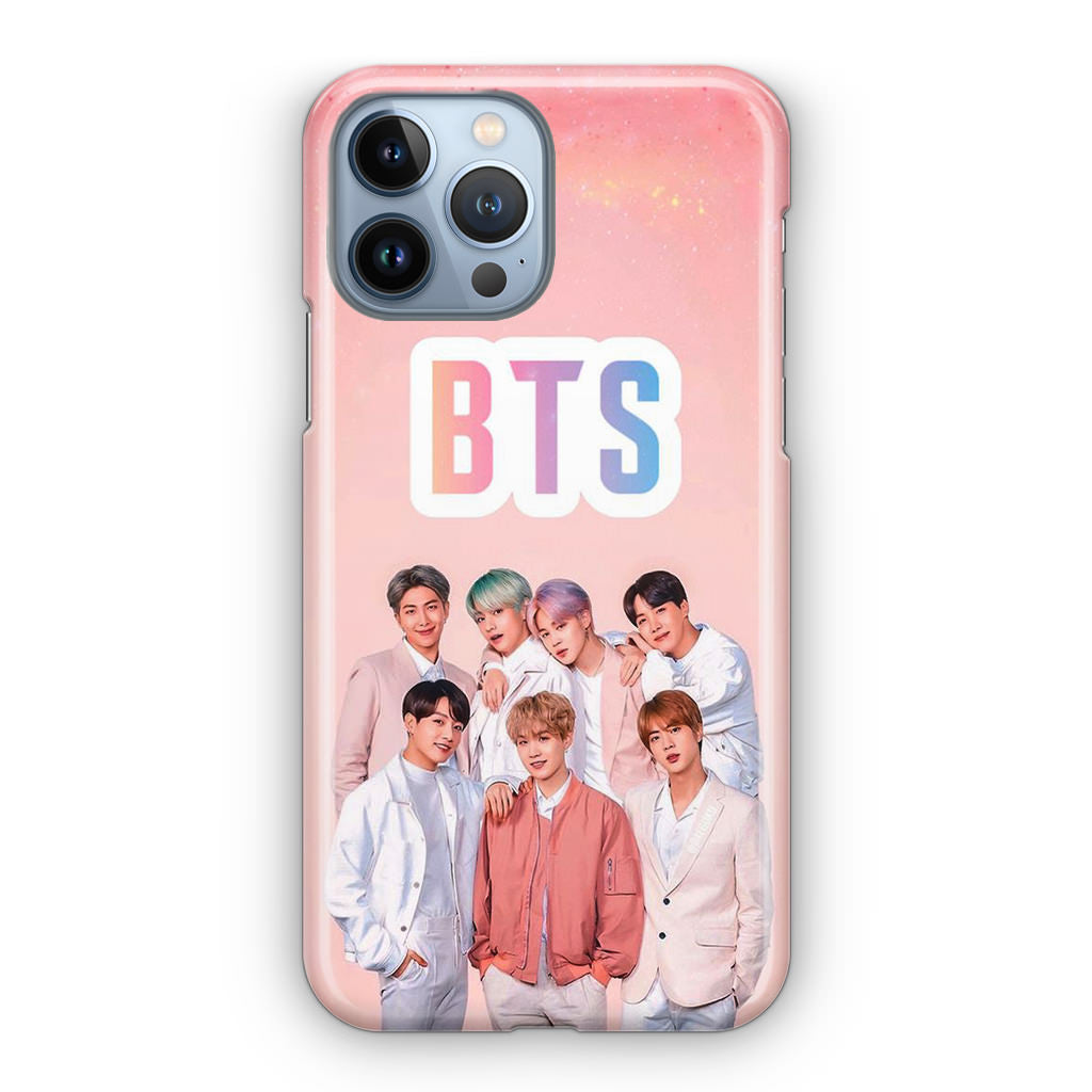 BTS Member in Pink iPhone 13 Pro / 13 Pro Max Case