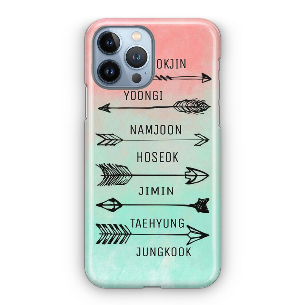 BTS Members Name iPhone 13 Pro / 13 Pro Max Case