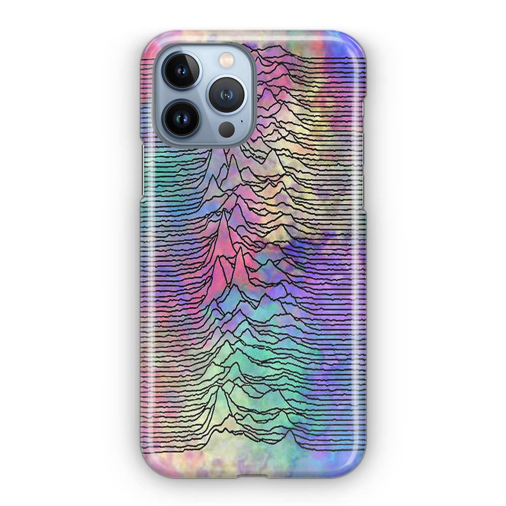 Joy Division Unknown Pleasures Colorful iPhone 13 Pro / 13 Pro Max Case