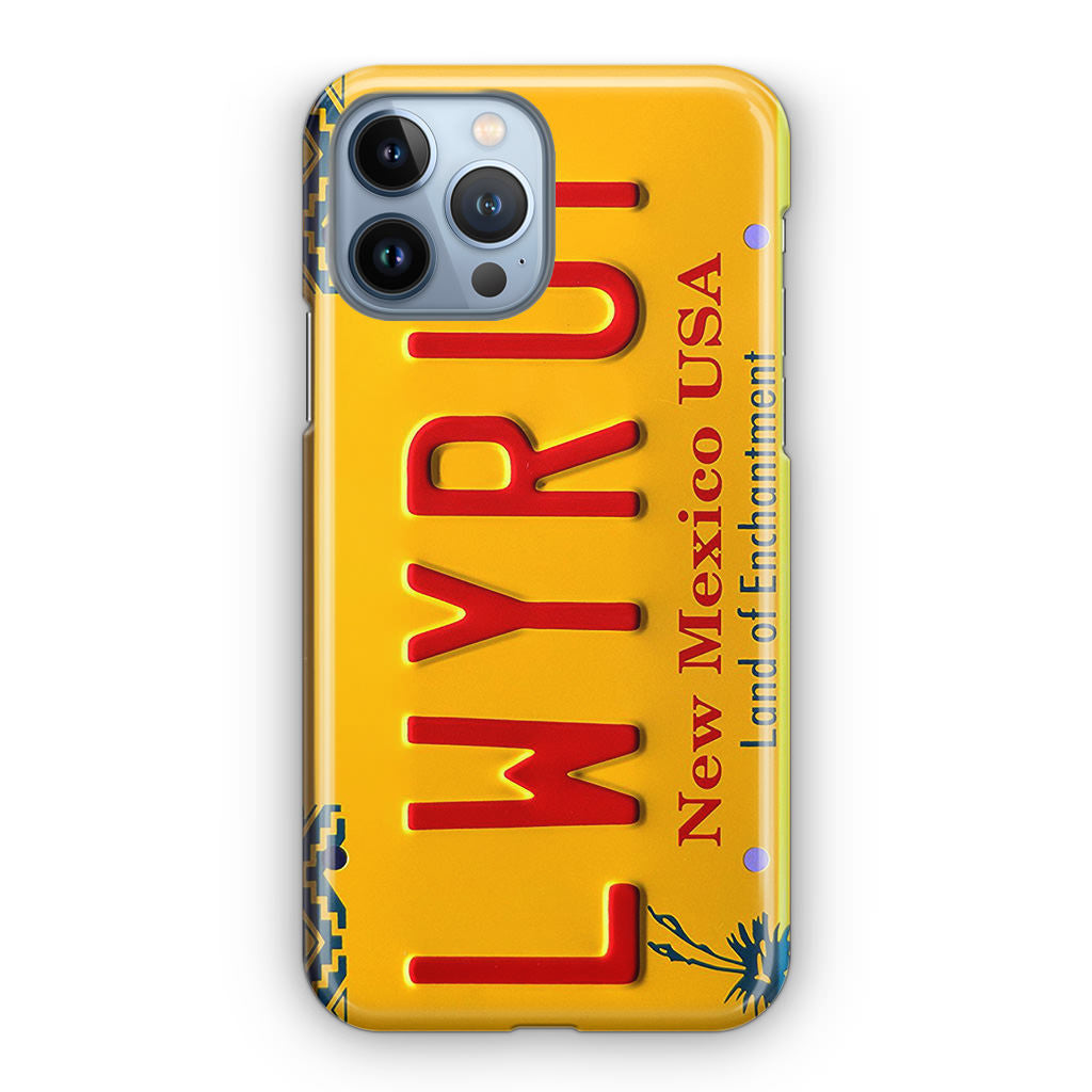 LWYRUP License Plate iPhone 13 Pro / 13 Pro Max Case