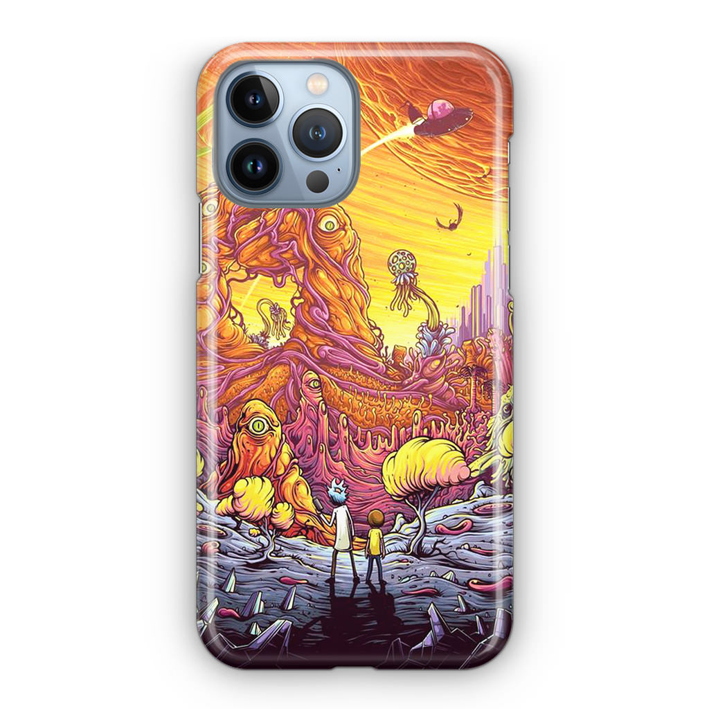 Rick And Morty Alien Planet iPhone 13 Pro / 13 Pro Max Case