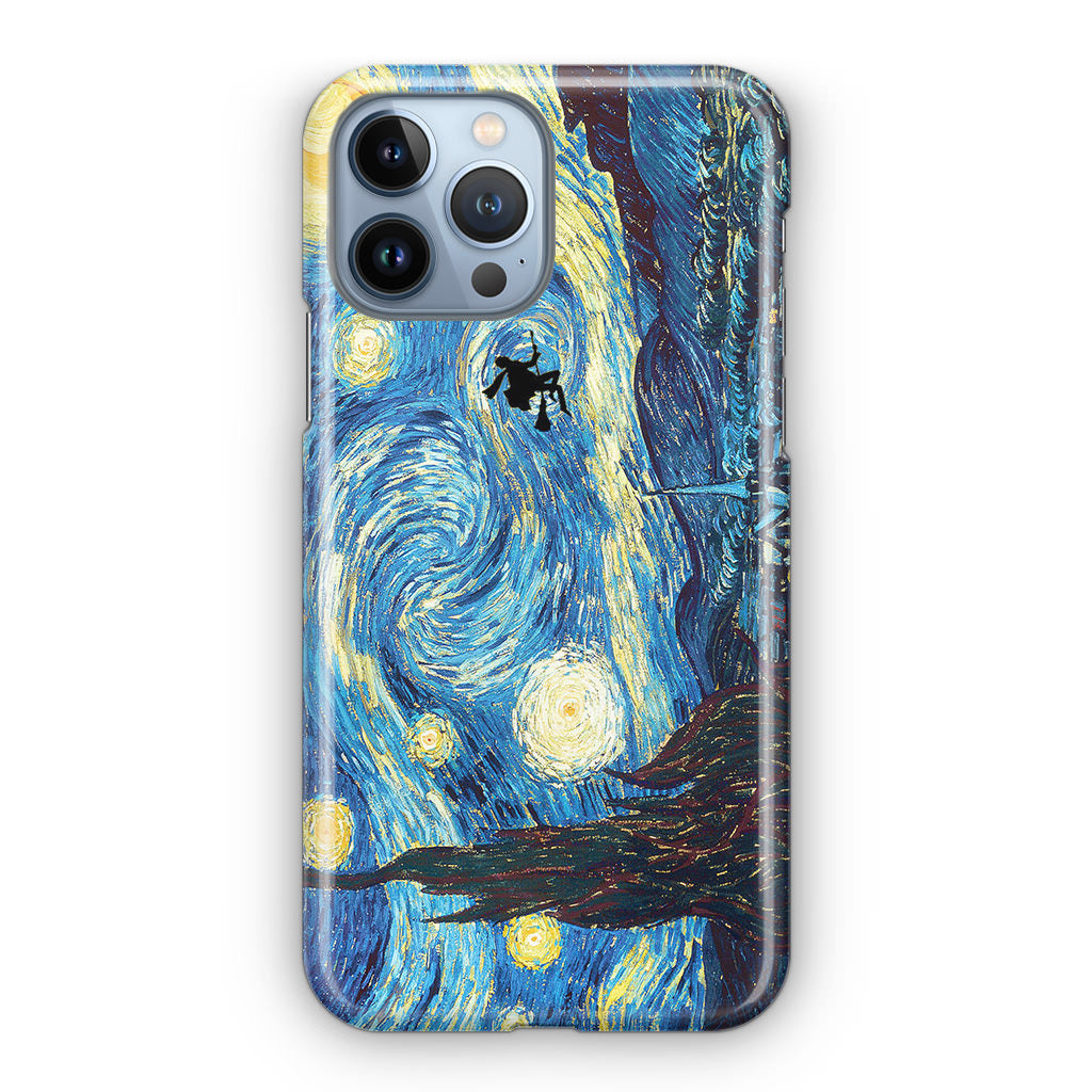 Witch Flying In Van Gogh Starry Night iPhone 13 Pro / 13 Pro Max Case