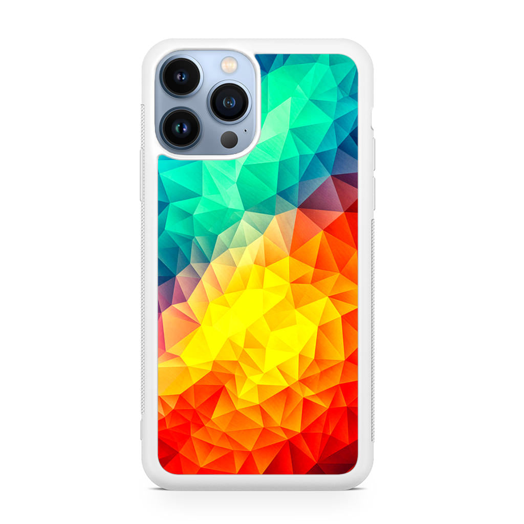 Abstract Multicolor Cubism Painting iPhone 13 Pro / 13 Pro Max Case