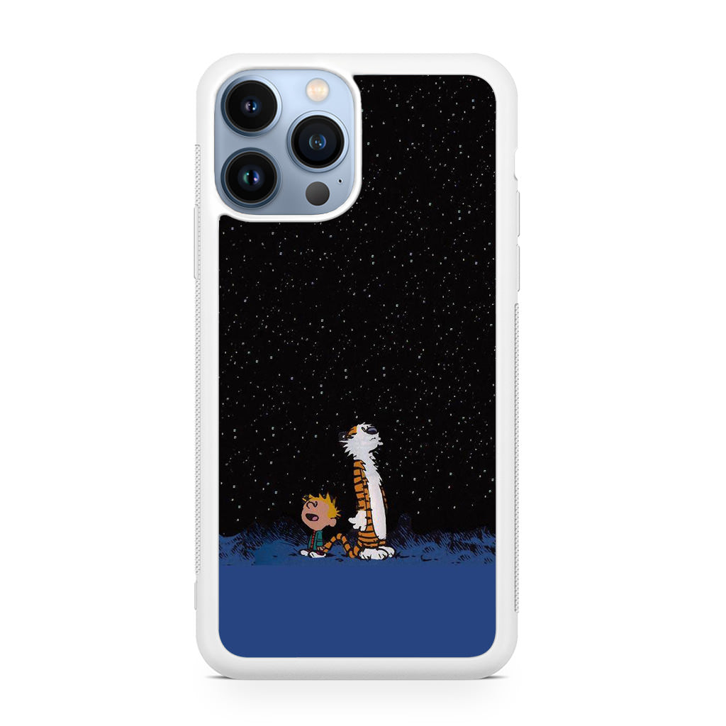 Calvin and Hobbes Space iPhone 13 Pro / 13 Pro Max Case