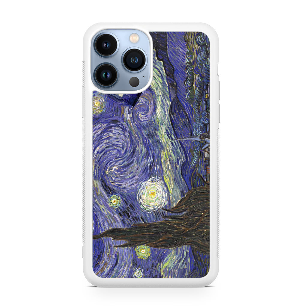 Dr Who Tardis In Van Gogh Starry Night iPhone 13 Pro / 13 Pro Max Case