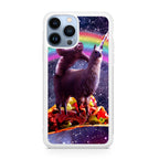 LLama And Sloth On Space iPhone 13 Pro / 13 Pro Max Case