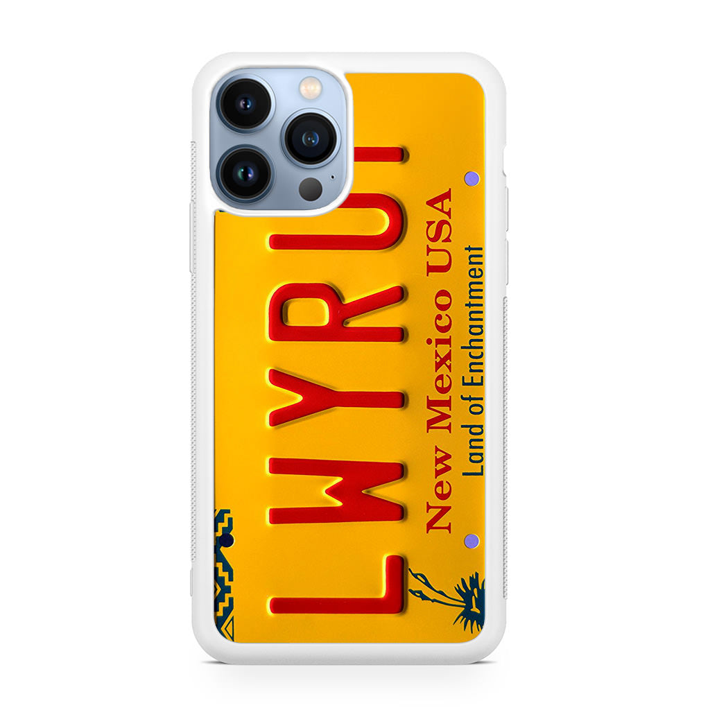 LWYRUP License Plate iPhone 13 Pro / 13 Pro Max Case
