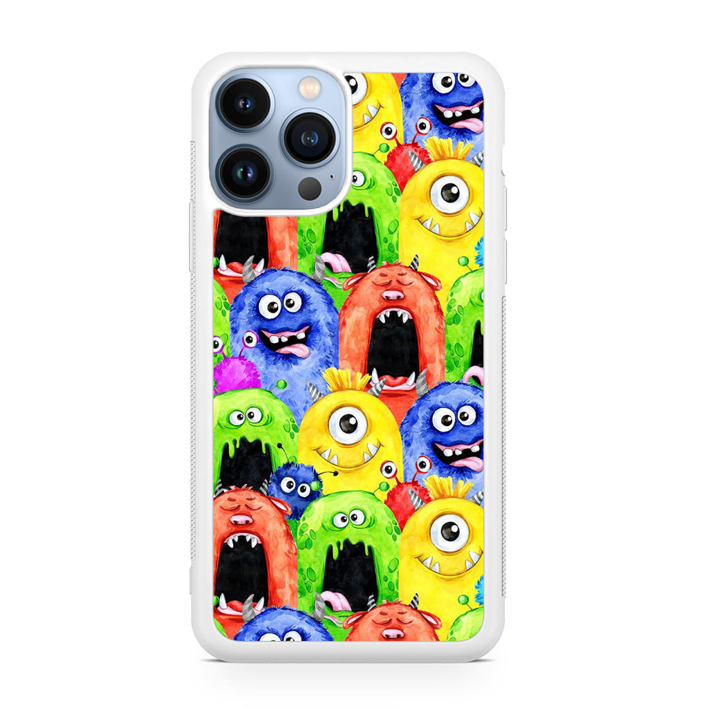 Monster Watercolor Art iPhone 13 Pro / 13 Pro Max Case