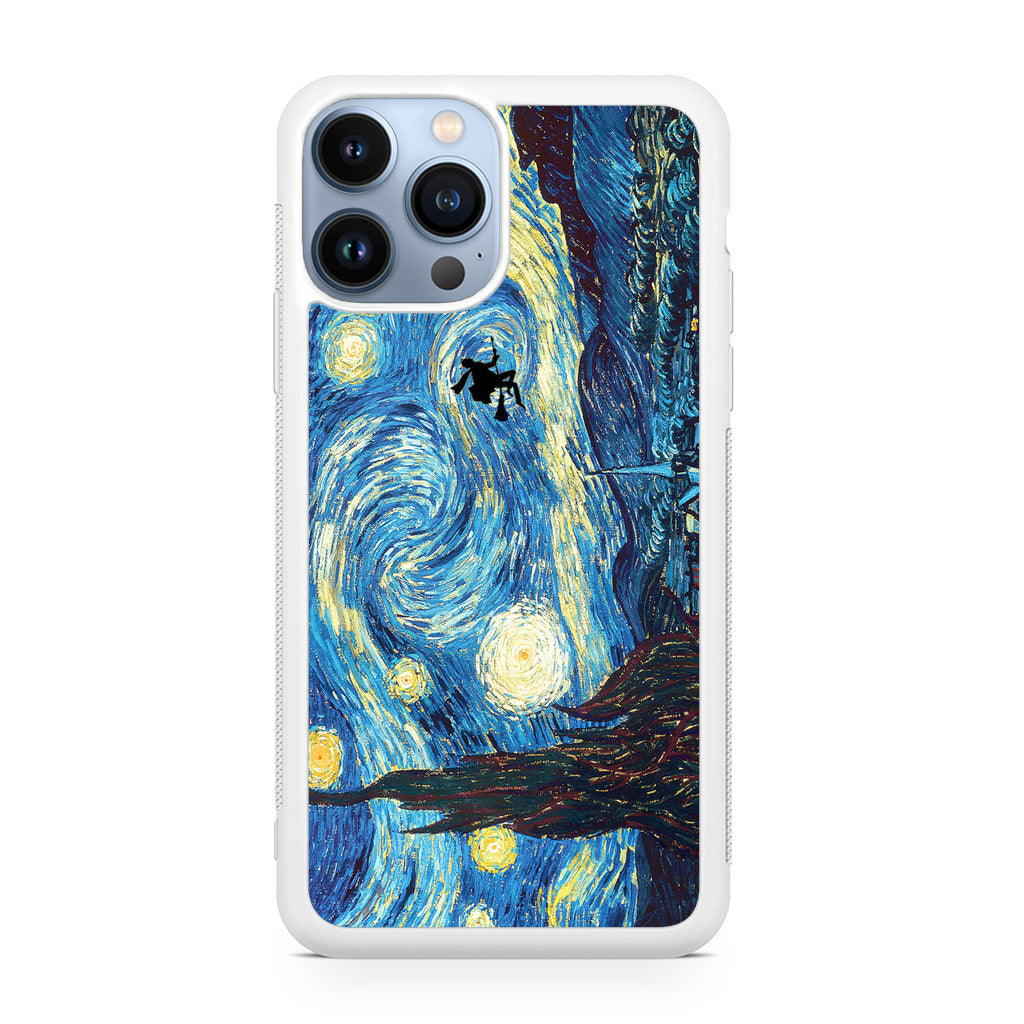 Witch Flying In Van Gogh Starry Night iPhone 13 Pro / 13 Pro Max Case