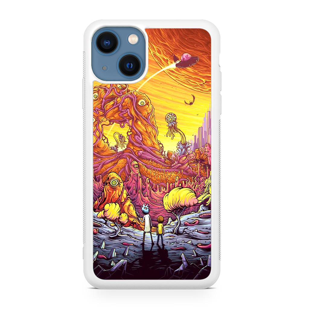 Rick And Morty Alien Planet iPhone 13 / 13 mini Case