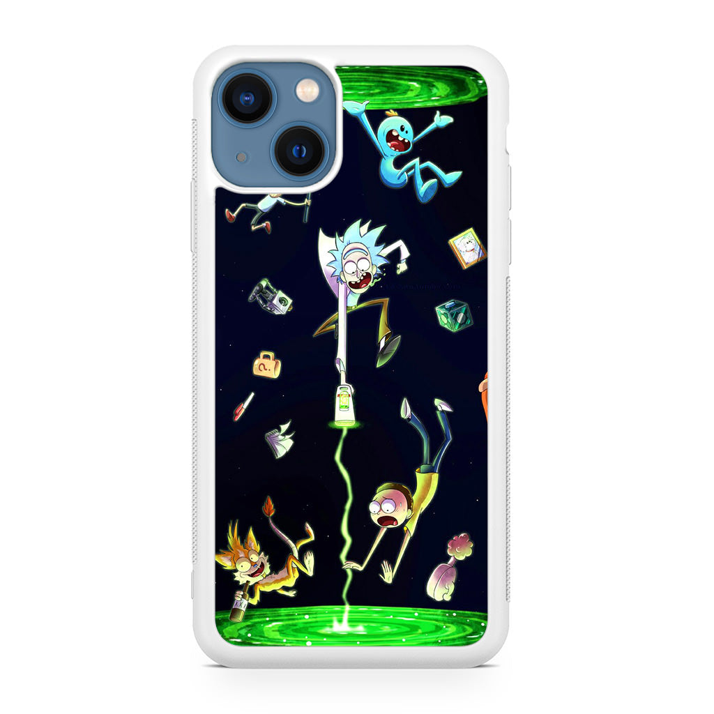 Rick And Morty Portal Fall iPhone 13 / 13 mini Case