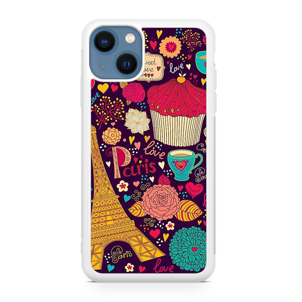 Vintage Love In Paris iPhone 13 / 13 mini Case