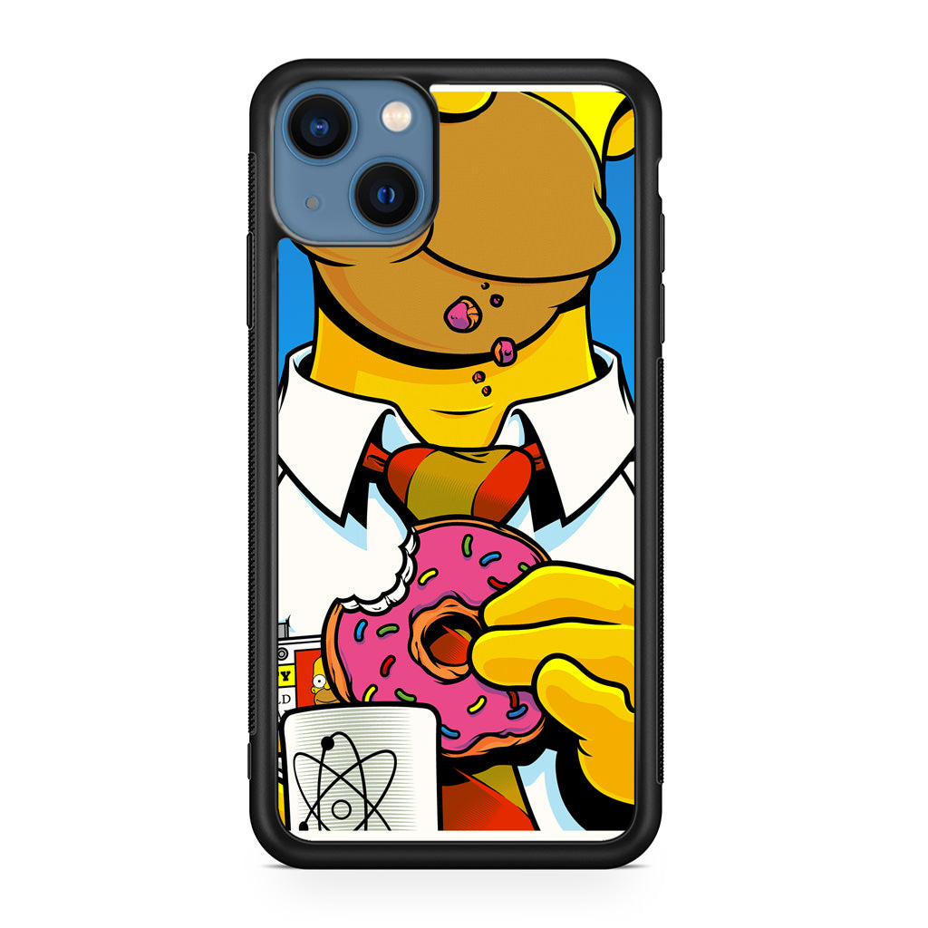 Homer Eats Donut iPhone 13 / 13 mini Case