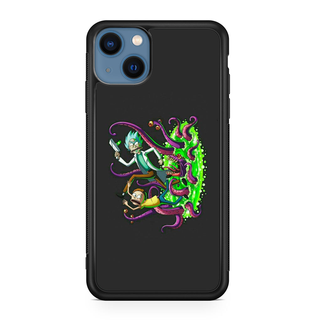 Rick And Morty Pass Through The Portal iPhone 13 / 13 mini Case