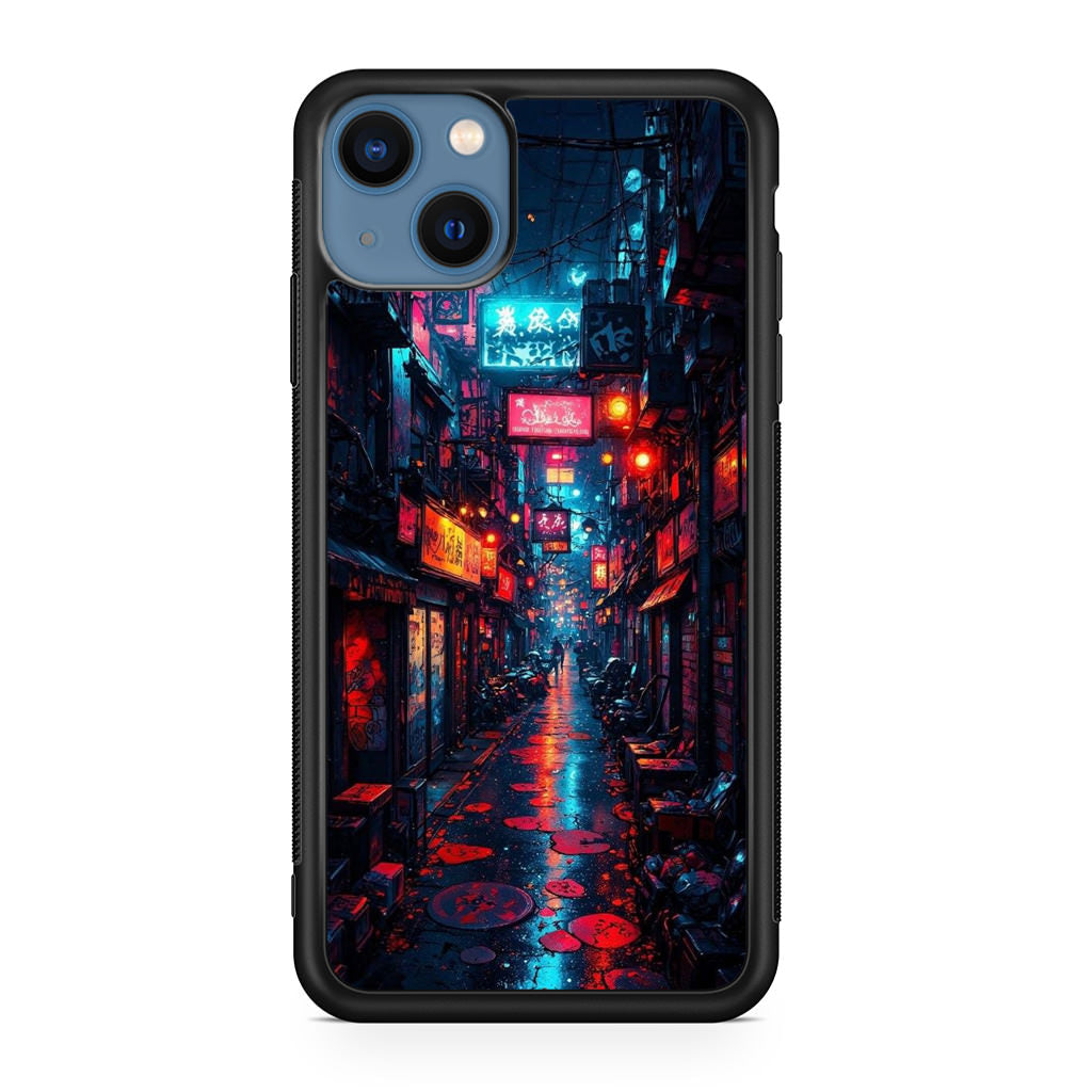 Neon Veins Of The Cyber City iPhone 13 / 13 mini Case