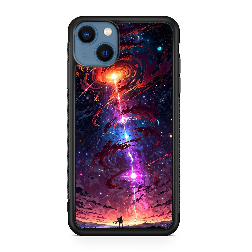 Stargazer at the Axis of Creation iPhone 13 / 13 mini Case