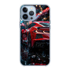 Red Sport Car in the Rain iPhone 13 Pro / 13 Pro Max Case